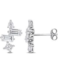 Created Forever - 2 1/3Ct Tw Multi-Shaped Lab-Grown Diamond Drop Stud Earrings - Lyst