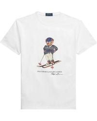 Polo Ralph Lauren - Teddy Bear-Print Cotton T-Shirt - Lyst