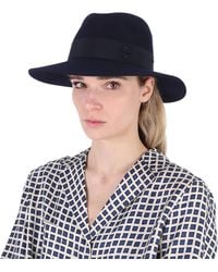 Maison Michel - Henrietta Wool Felt Fedora Hat - Lyst
