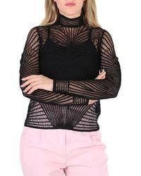 Burberry - Ladies Knitted Pullover Turtleneck Sweater - Lyst