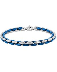 Robert Alton - Stainless Steel With & Finish Bracelet - Lyst