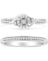 Haus of Brilliance - .925 Sterling Silver 1/4 Cttw Diamond Halo - Lyst