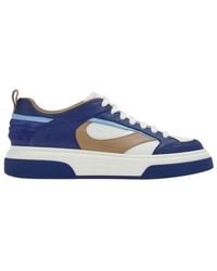 Ferragamo - Cassina Leather Low-Top Sneakers - Lyst