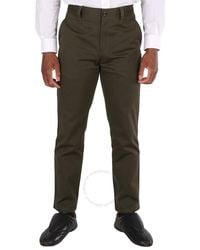 Burberry - Military Straight-fit Cropped Tailored Trousers - Lyst