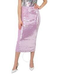 ROTATE BIRGER CHRISTENSEN - Lupine Sequin High-waisted Embellished Pencil Skirt - Lyst