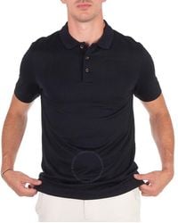 BOSS - Quilted Pattern Short Sleeve Polo Shirt - Lyst