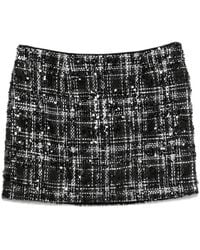 ROTATE BIRGER CHRISTENSEN - Boucle Sequin Embellished Mini Skirt - Lyst