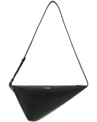 Jil Sander - Leather Triangle Crossbody Bag 001 Borse A Mano - Lyst