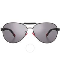 Moncler - Steller Smoke Pilot Sunglasses Ml0241-h 08a 62 - Lyst