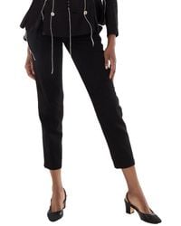 Yohji Yamamoto - Gabardine Belted Tapered Trousers - Lyst