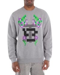 Burberry - X Minecraft Falconer Monogram Motif Print Cotton Sweatshirt - Lyst