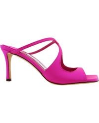 Jimmy Choo - Anise 75 Satin Mules, Brand Size 36 Us - Lyst