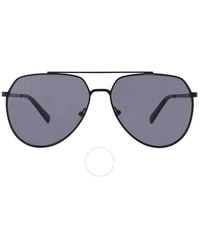 Calvin Klein - Grey Pilot Sunglasses Ck20124s 001 59 - Lyst