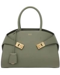 Ferragamo - Hug Leather Handbag - Lyst