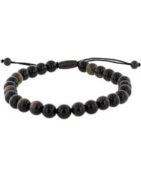 Robert Alton - Obsidian Bead Bolo Bracelet - Lyst