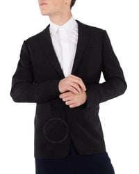 Burberry - Single Breasted Wool Blazer - Lyst