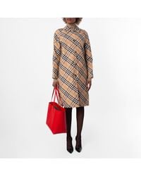 Burberry - Reversible Gabardine Car Coat, Brand Size 4 Us - Lyst
