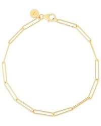 Tresorra - 14K Lungo Paperclip Chain Bracelet - Lyst