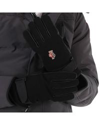 Moncler - Padded Logo-embroidered Gloves - Lyst