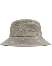 Burberry - Ekd Cotton Bucket Hat - Lyst