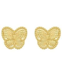 Tresorra - 14K Radiating Butterfly Stud Earrings - Lyst