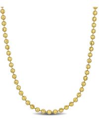 Amour - 3Mm Diamond Cut Ball Chain Necklace - Lyst