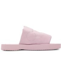 Burberry - Ekd Slab Leather Slide - Lyst