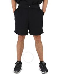 Moschino - Allover Logo Viscose Satin Shorts - Lyst