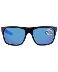 Costa Del Mar - Broadbill Mirror Polarized Glass Rectangular Sunglasses 6s9021 902120 60 - Lyst
