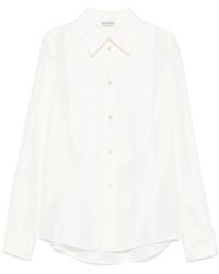 Burberry - Classic Long Sleeve Silk Shirt, Brand Size 6 (Us - Lyst