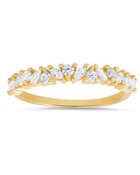 Kylie Harper - 14K Over Marquise-Cut Cz Band Ring - Lyst