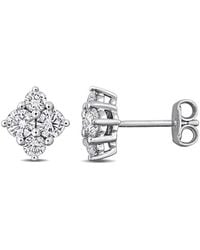 Created Forever - 1 Ct Lab Grown Diamond Tw Fashion Post Earrings - Lyst