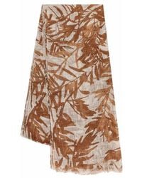Brunello Cucinelli - Linen Blend Scarf - Lyst