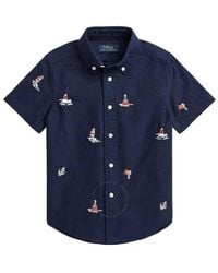 Polo Ralph Lauren - Graphic Print Short Sleeve Shirt - Lyst