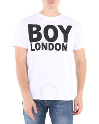 BOY London - White Black Tee - Lyst