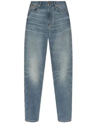 Emporio Armani - J06 Slim-Fit, Washed Denim Jeans - Lyst