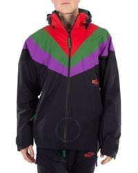 Kolor - Colorblock Hooded Nylon Jacket, Brand Size 1 - Lyst