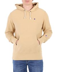 Champion - Reverse Weave Logo Soft Hooded Sweatshirt - Lyst
