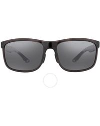 Maui Jim - Huelo Neutral Rectangular Sunglasses - Lyst