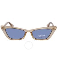 Guess - Rectangular Sunglasses Gu8229 41v 53 - Lyst