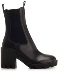 Burberry - Leather Stride Eden Chelsea Boots, Brand Size 38 Us - Lyst
