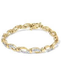 Haus of Brilliance - 10K And 1/2 Cttw Channel Set Diamond Infinity Link 7" Tennis Bracelet (H-I Color, I1-I2 Clarity) - Lyst