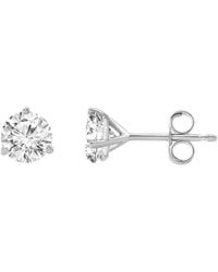 Brilliant Diamond - 14Kt 1.80 Carat Lab Grown Diamond Stud Earrings For - Lyst