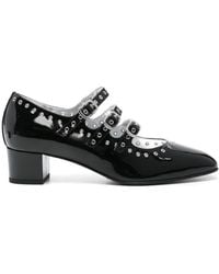 CAREL PARIS - Ladies Patent Eyelet Leather Mary Jane - Lyst