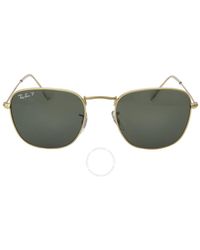 Ray-Ban - Frank Polarized Green Square Sunglasses Rb3857 919658 51 - Lyst