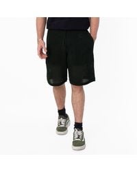 Burberry - Ekd Embroidered Cotton Mesh Shorts - Lyst