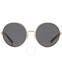 Tory Burch - Eleanor Metal Round Sunglasses - Lyst