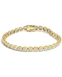 Haus of Brilliance - 14K 5.0 Cttw Diamond Scalloped Link Tennis Bracelet - Lyst