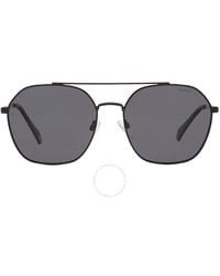 Polaroid - Polarized Grey Pilot Sunglasses Pld 6172/s 0807/m9 57 - Lyst