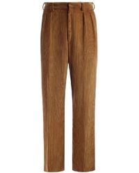 Bally - Corduroy Cotton Tailored Pants, Brand Size 48 Waist - Lyst
